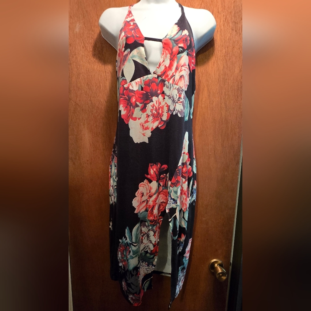 HOST PICK! 🎉🎊 Victoria's Secret Floral Black Dress SzM - Picture 2 of 6